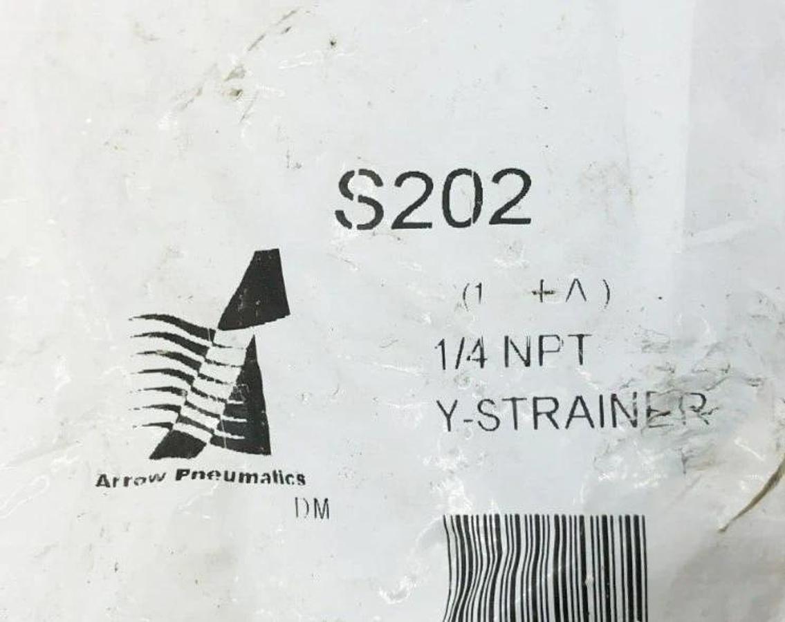 New Arrow Pneumatics S202 Y-Strainer Valve 1/4"