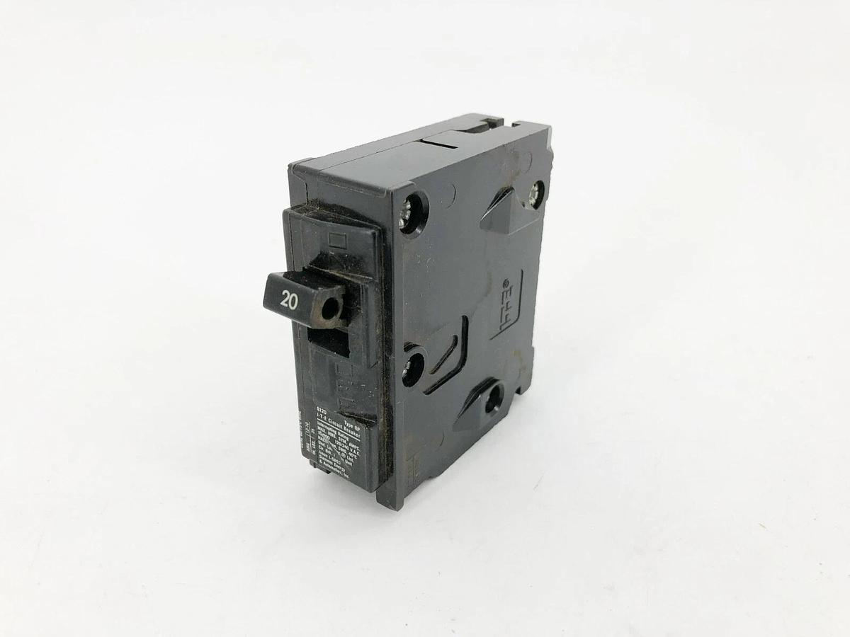 Used Lot of 4 ITE QP120 Circuit Breakers 20A 120/240V 1 Pole Q120