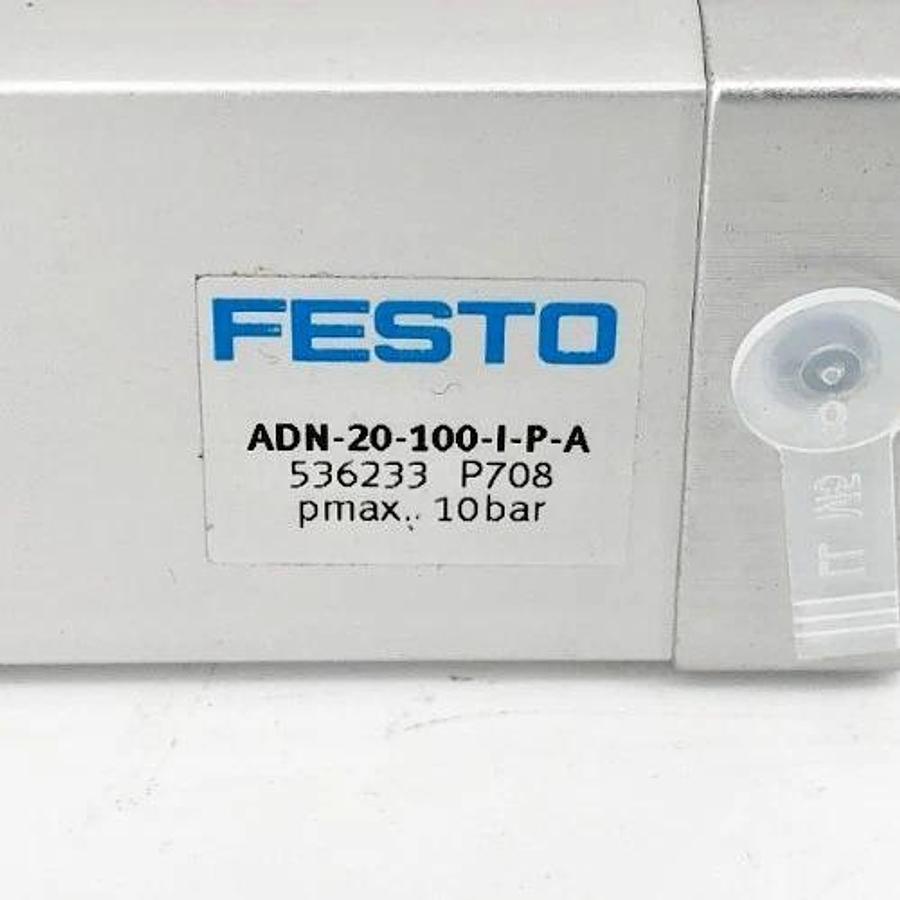 New Festo ADN-20-100-I-P-A Pneumatic Cylinder 10 Bar 536233 - No Box