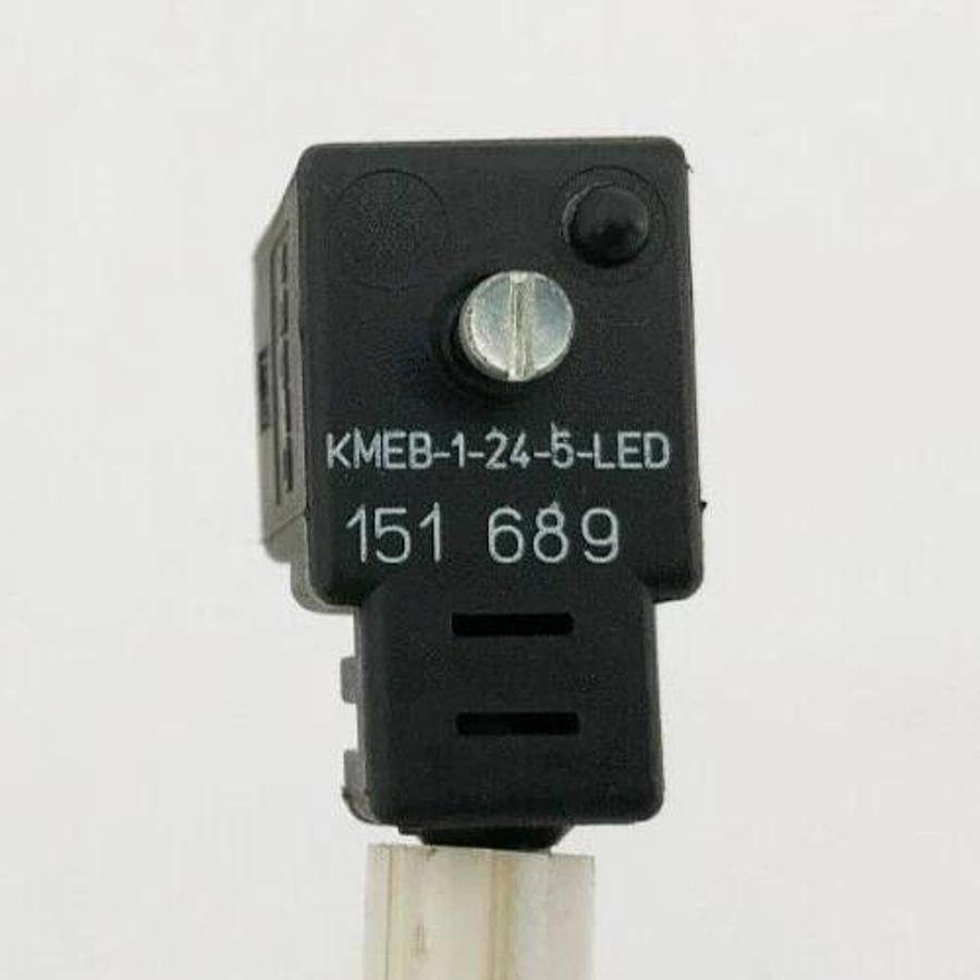 New Festo KMEB-1-24-5-LED Angled Plug Socket