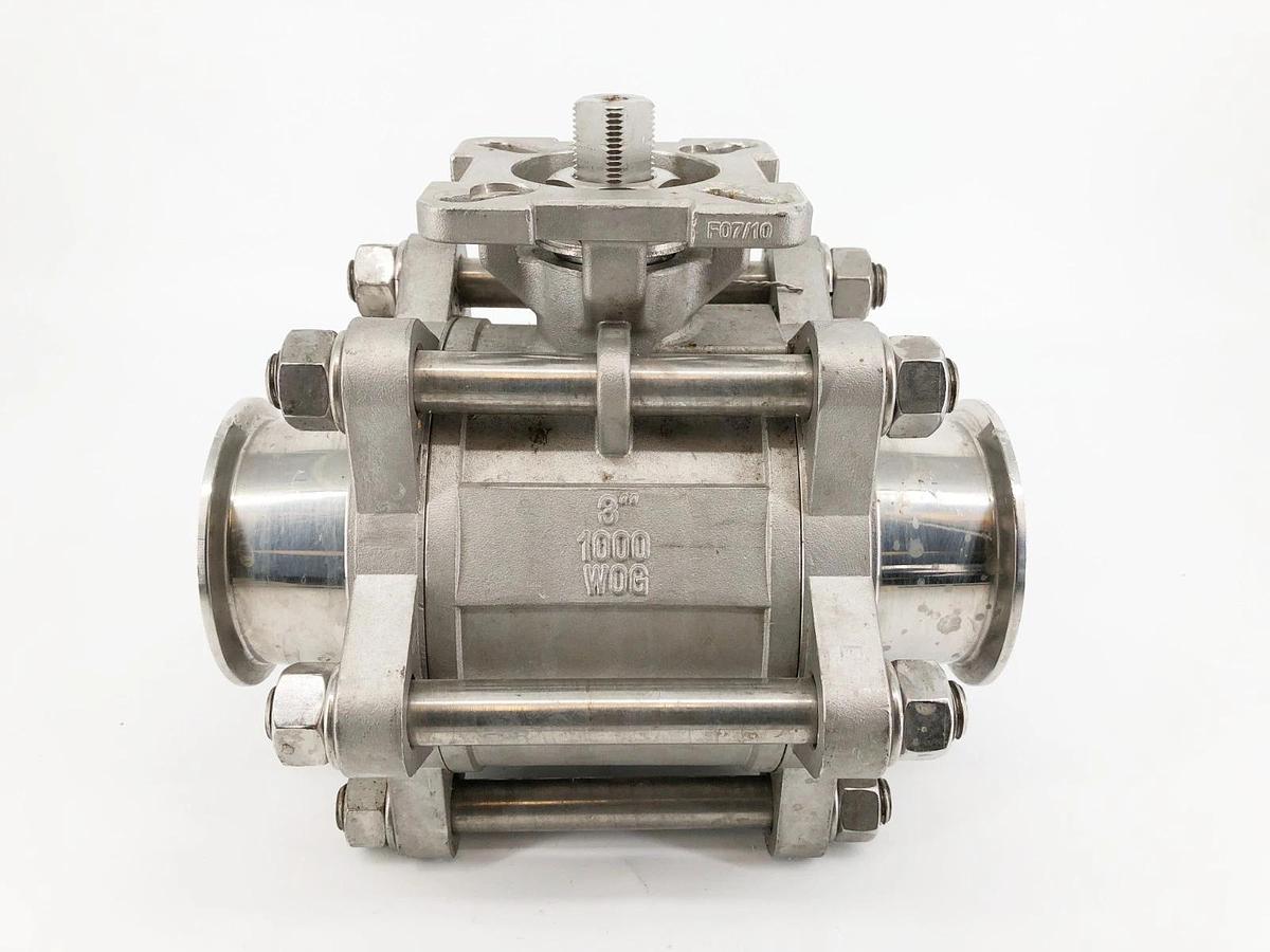 Used Tru-Flo QSM Stainless Steel Ball Valve CF8M 3" 1000 WOG