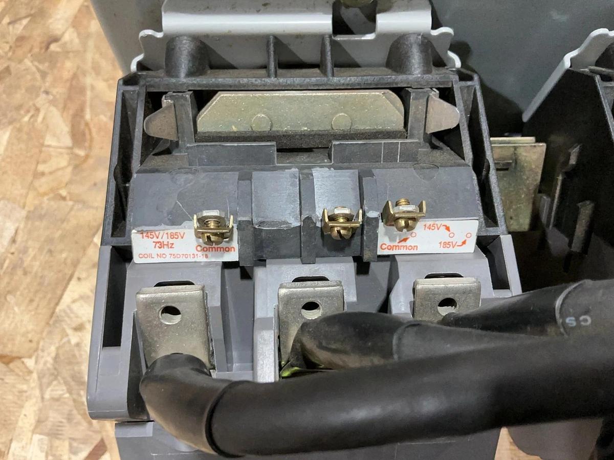 Used Furnas 43JG109333U Ser B Reversing Contactor 3PH 135A 600VAC Coil 145/185V 73HZ