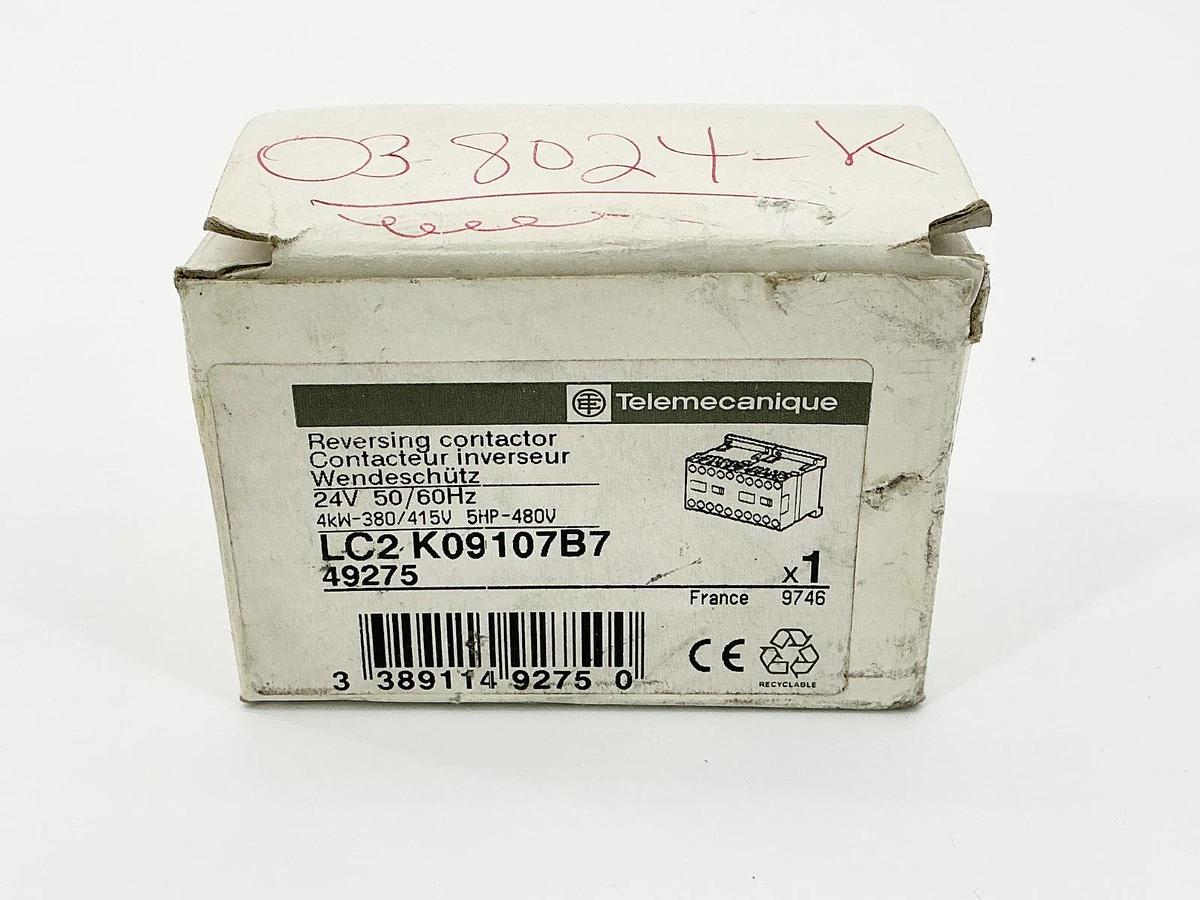 New Telemecanique LC2K09107B7 Reversing Contactor 24V 50/60Hz 5HP