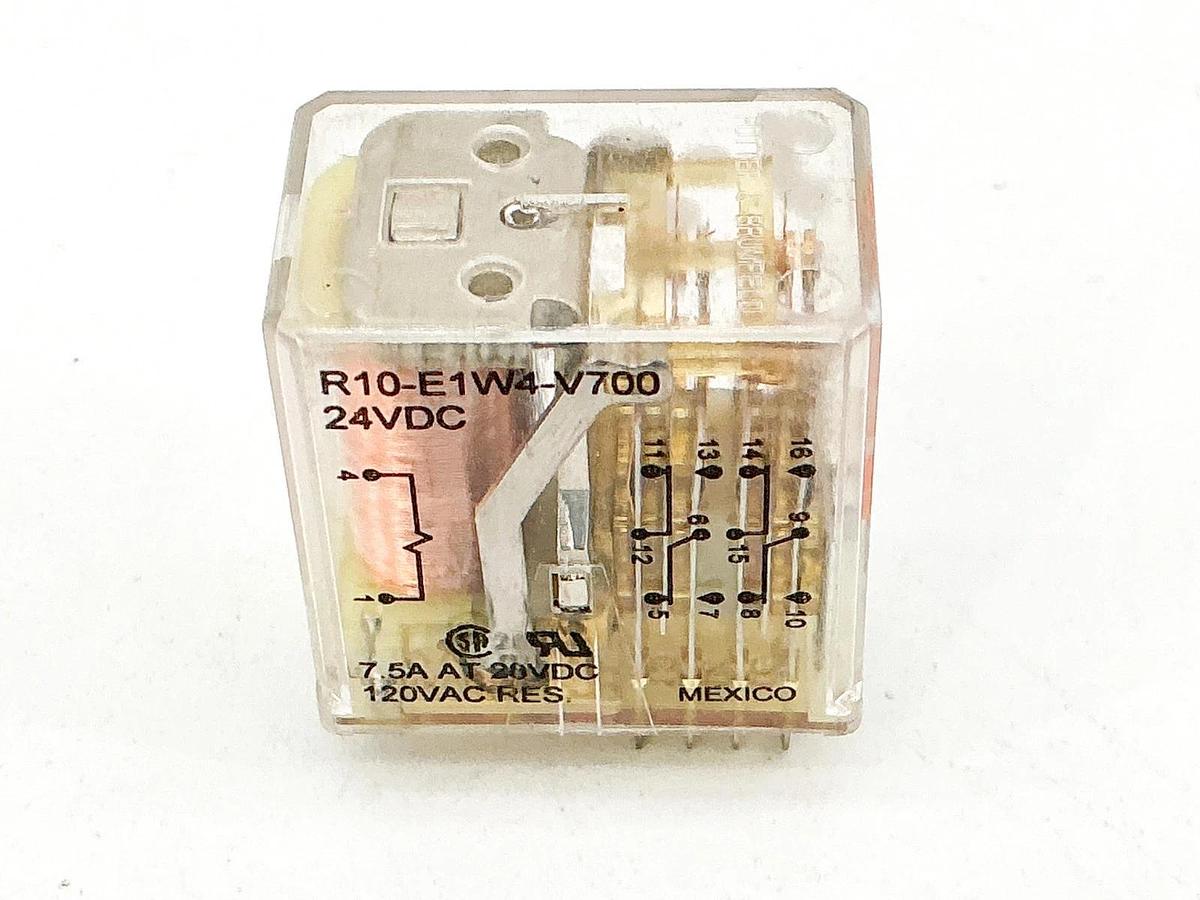 New Potter & Brumfield R10-E1W4-V700 Power Signal Relay 24VDC 7.5A