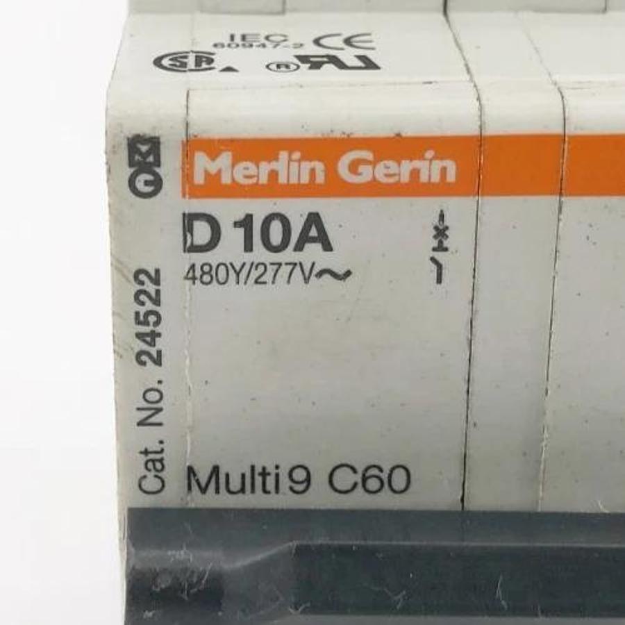 New Merlin Gerin D10A Circuit Breaker 480Y/277V 24522 Multi9 C60