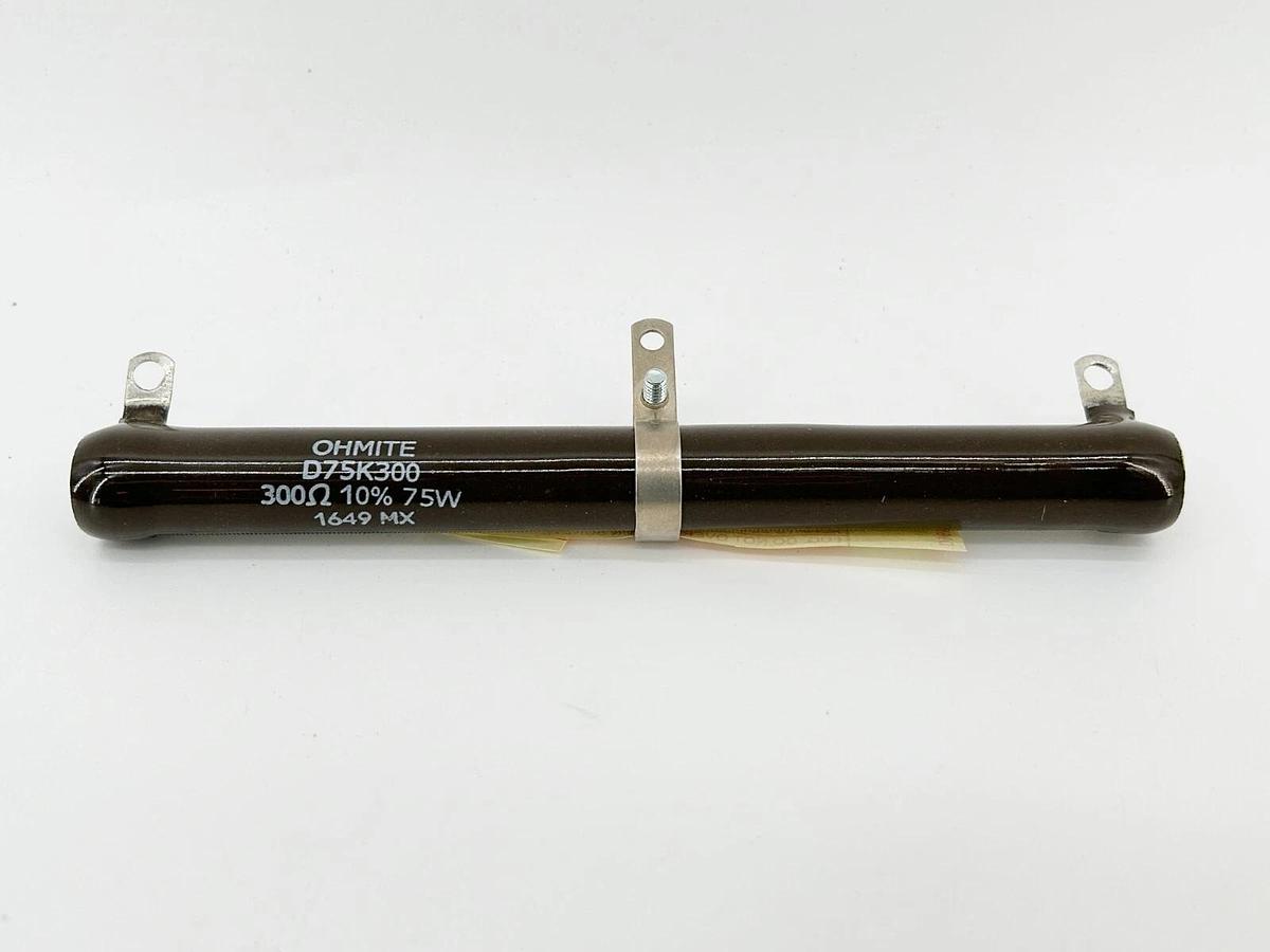 New Ohmite D75K300 Wirewound Resistor 300OHMS 2.62KWV
