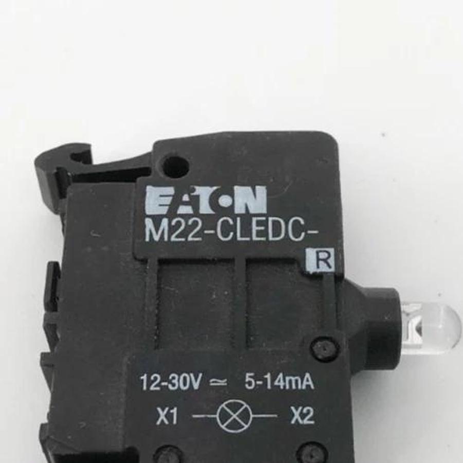New Eaton M22-CLEDC-R Red Light Unit 12-30V 5-14mA