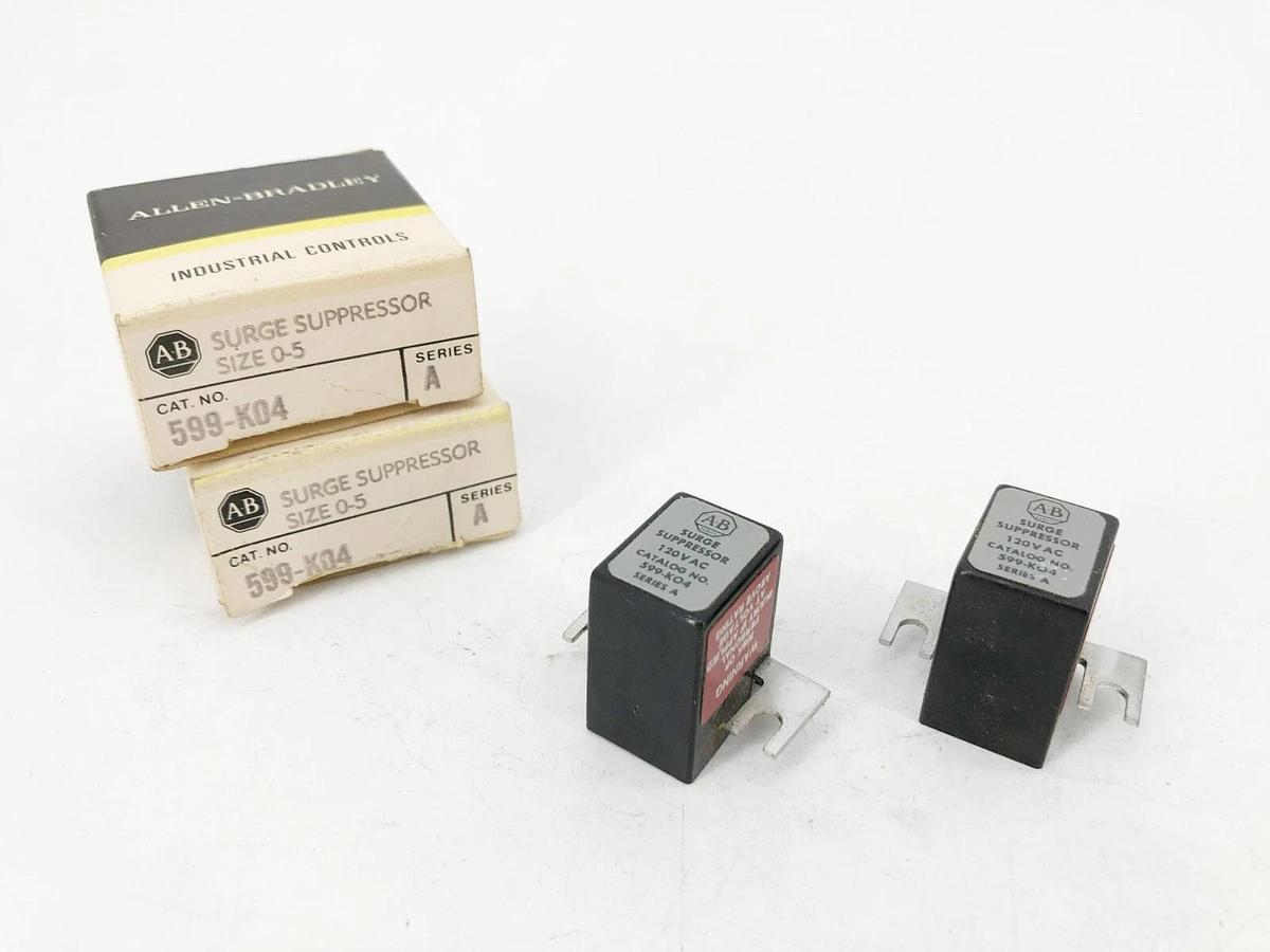 Lot of 2 New Allen Bradley 599-K04 Ser. A Surge Suppressors Size 0-5