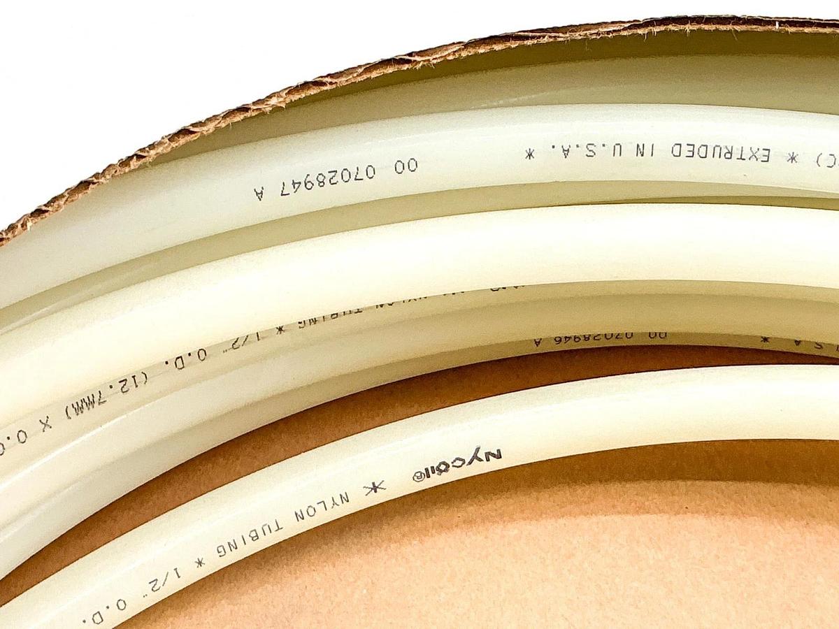 New Dixon 1094P6200 100' Natural Color Nylon 12 Tubing 1/2"OD .375"ID .062 Wall