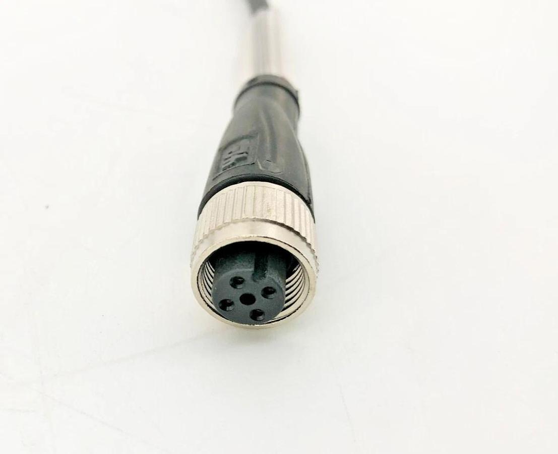 New Pepperl+Fuchs V1-G-BK1.5M-PUR-U-V1-G Cordset M12 4-Pin A-Coded