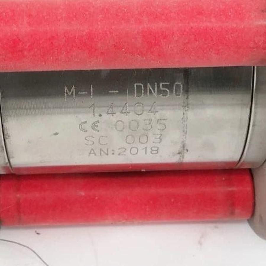 New Meca-Inox PZ4LBWNI050A6MC Sanitary Valve PN80 M-I-DN50 (Missing Hardware)