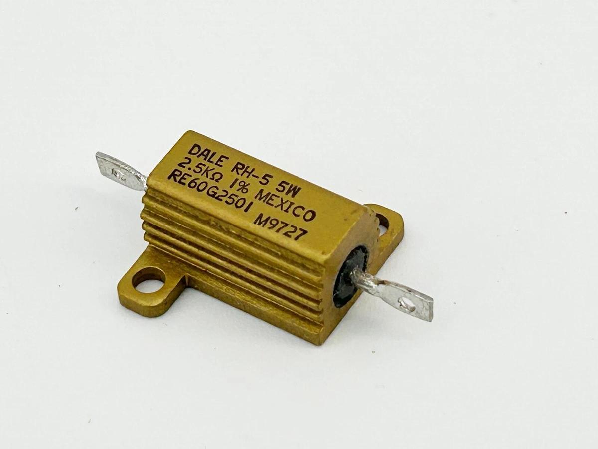 New Lot of 10 Vishay Dale RH-5 Resistor 5W 2.5K OMHS 1%