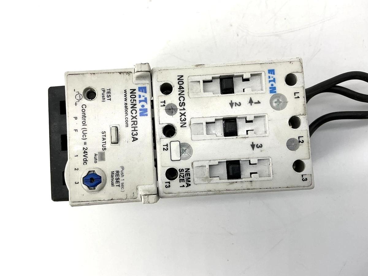 Used Eaton N101CS1H3A Starter 3P 27A 24VDC SS OVLD N04NCS1X3N N05NCXRH3A