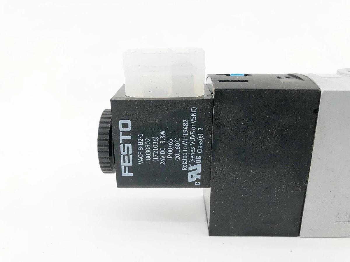 New Festo VUVS-L25-B52-D-N14-F8-1B2 Solenoid Valve 24VDC 3.3W 575556 - No Box