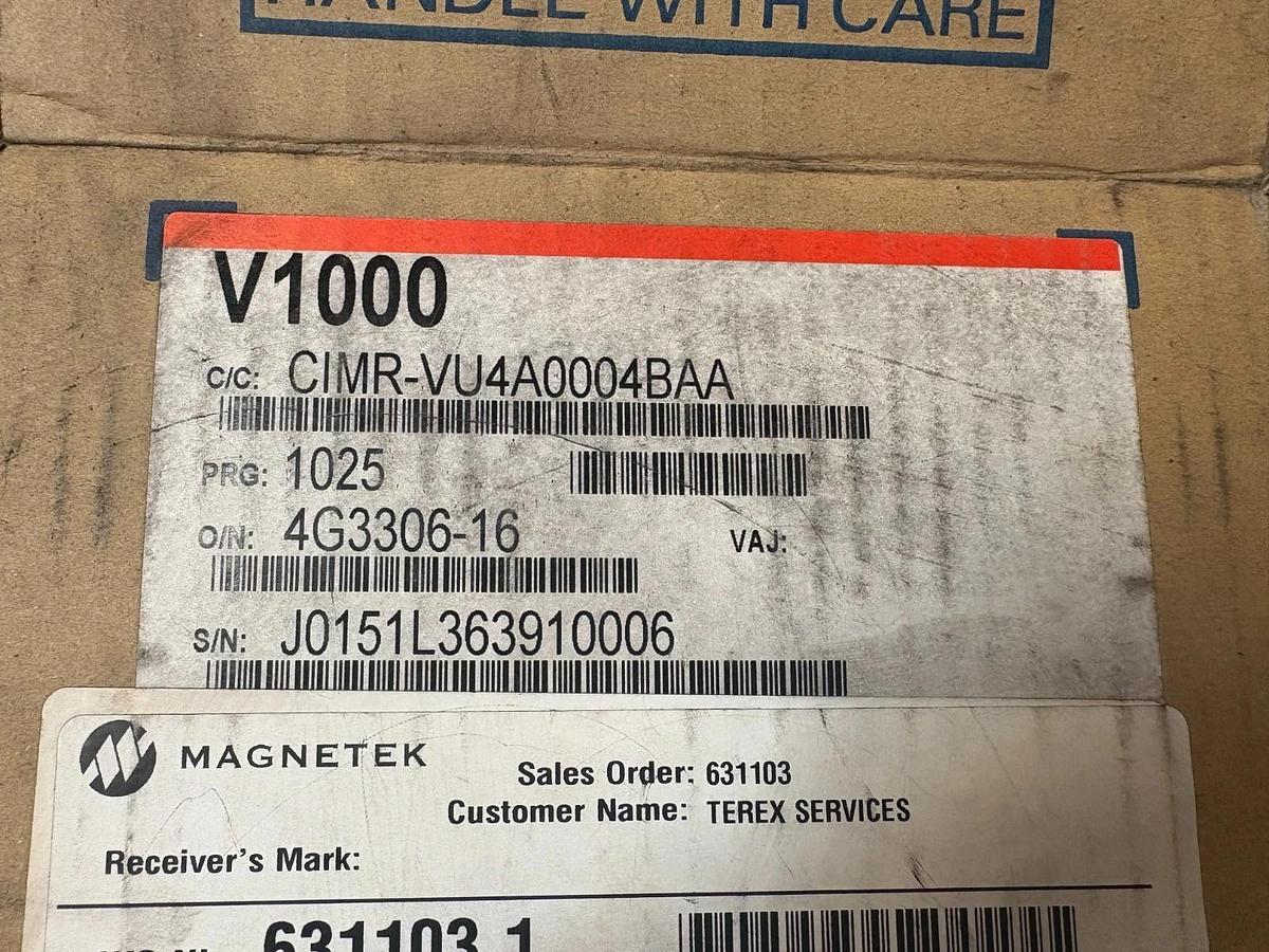 New Magnetek Impulse 4003-G+M AC Drive 144-25012 Yaskawa CIMR-VU4A0004BAA 480V