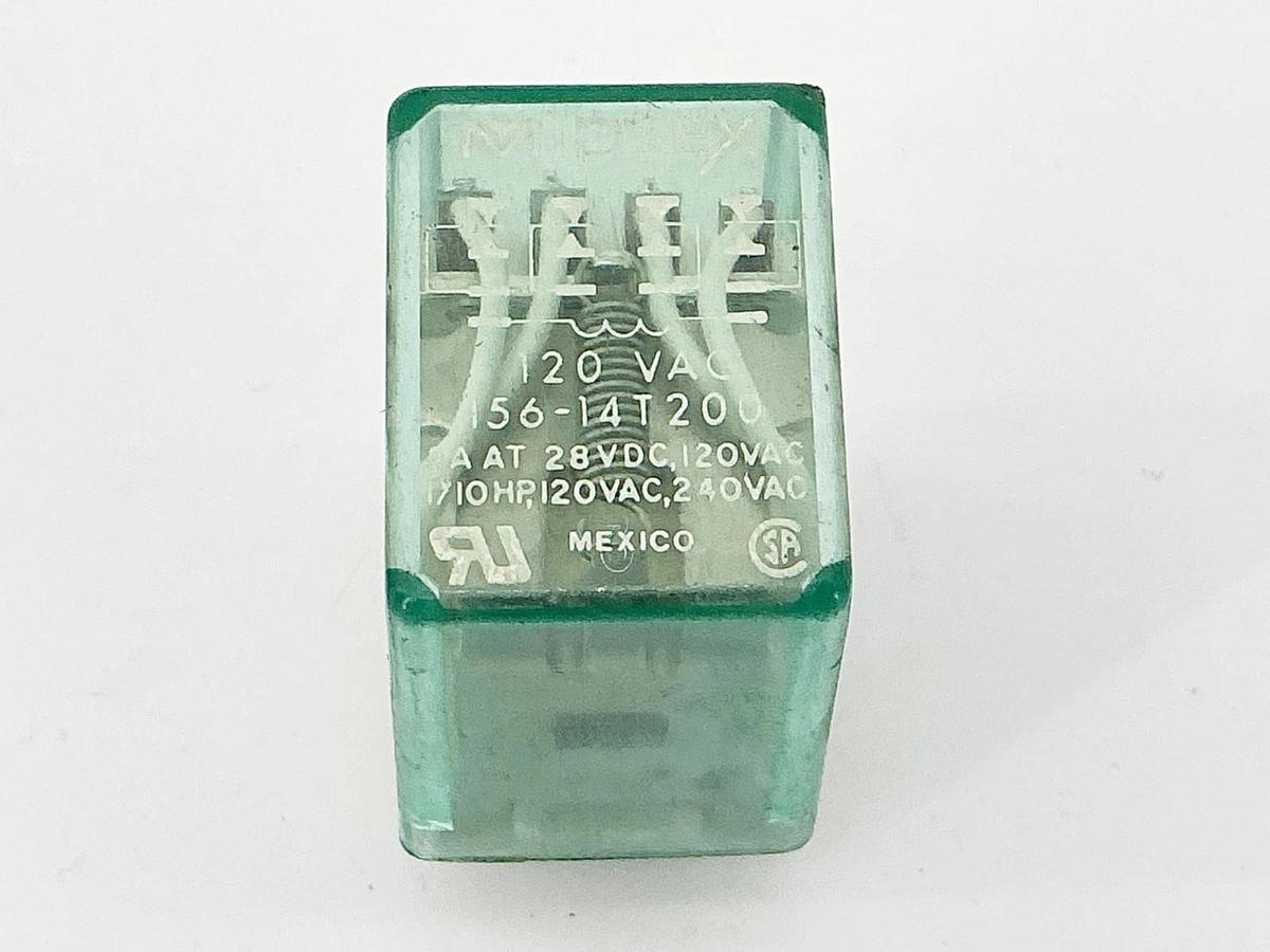 New Lot of 2 Midtex 156-14T200 Relay 120V 5A 1/10HP 14 Pin- No Box