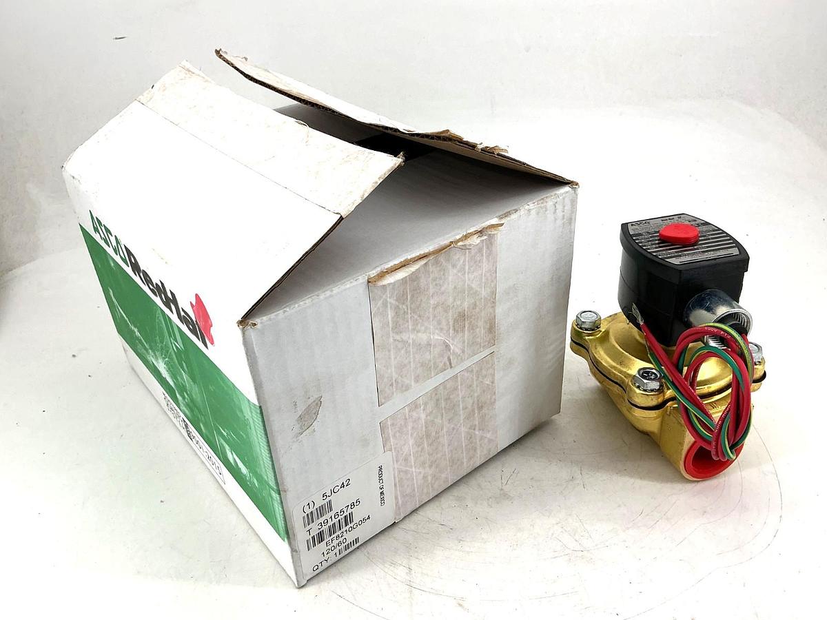New Asco EF8210G054 120VAC Solenoid Valve 2-Way 150PSI 1" Pipe 16.1W 5JC42