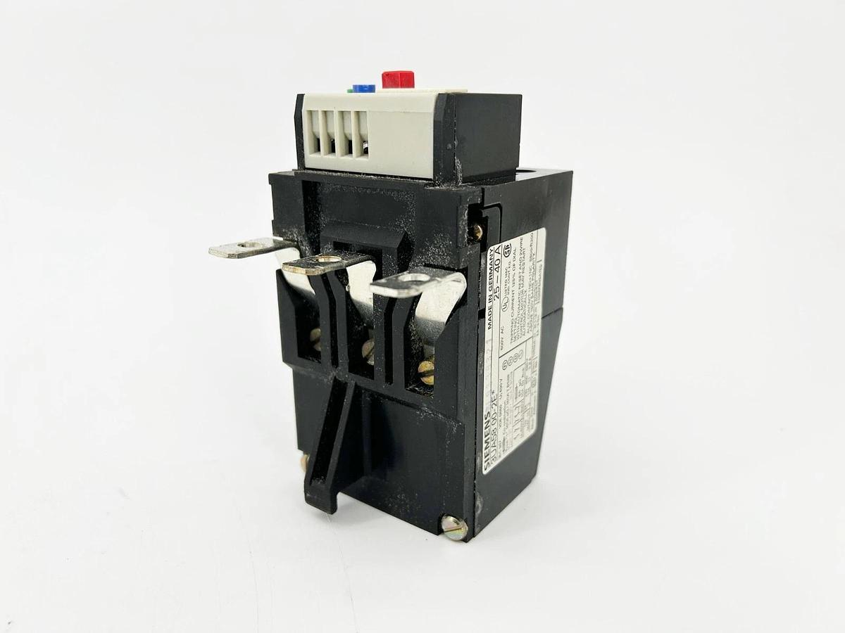 Used Siemens 3UA58 00-2E Solid State Overload Bimetal Relay 40A 600V