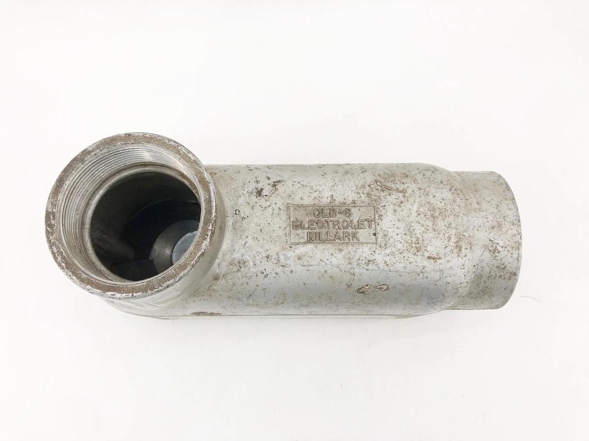 Used Killark OLB-8 Aluminum Conduit Body With Cover 3" LB-Type