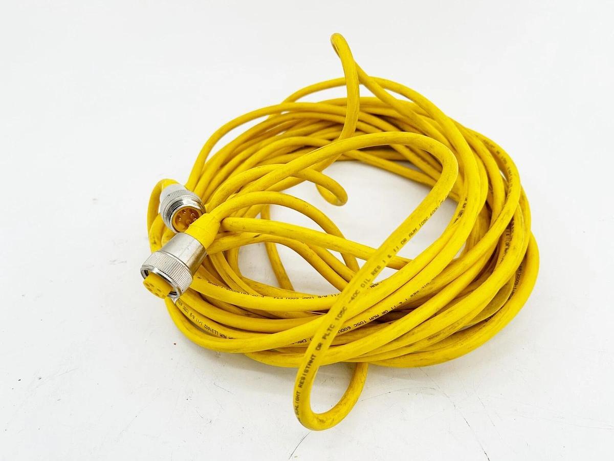Used Turck RSM RKM 50-15M Cordset 5pin Straight 9Amp 300V 15M U2283-10