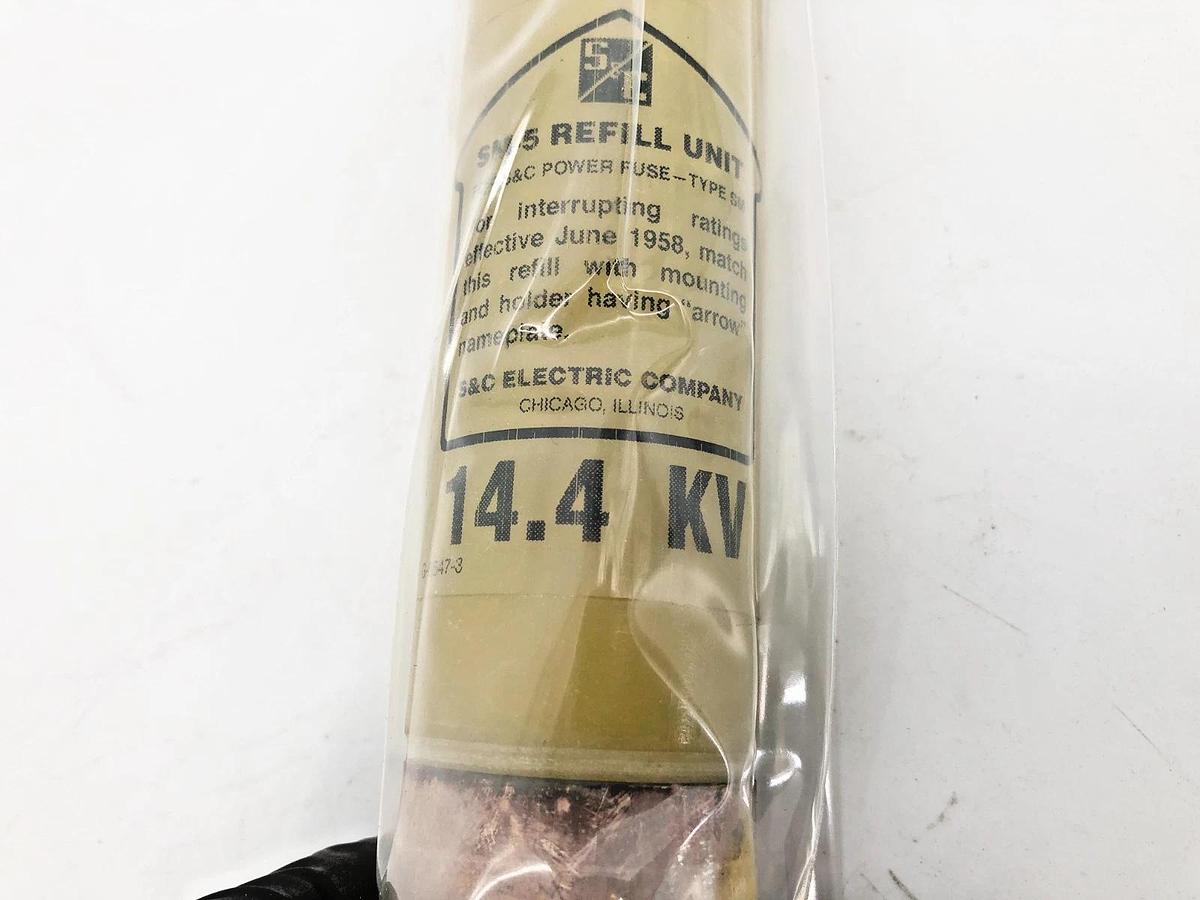 New S&C Electric 132025R4 Fuse 15E Amp 14.4KV SM-5 Refill Unit