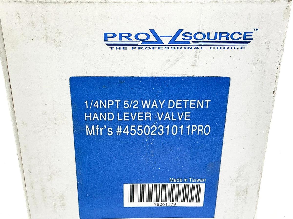 New Pro Source 4550231011PRO 1/4NPT 5/2 Way Detent Hand Lever Valve 0-128PSI