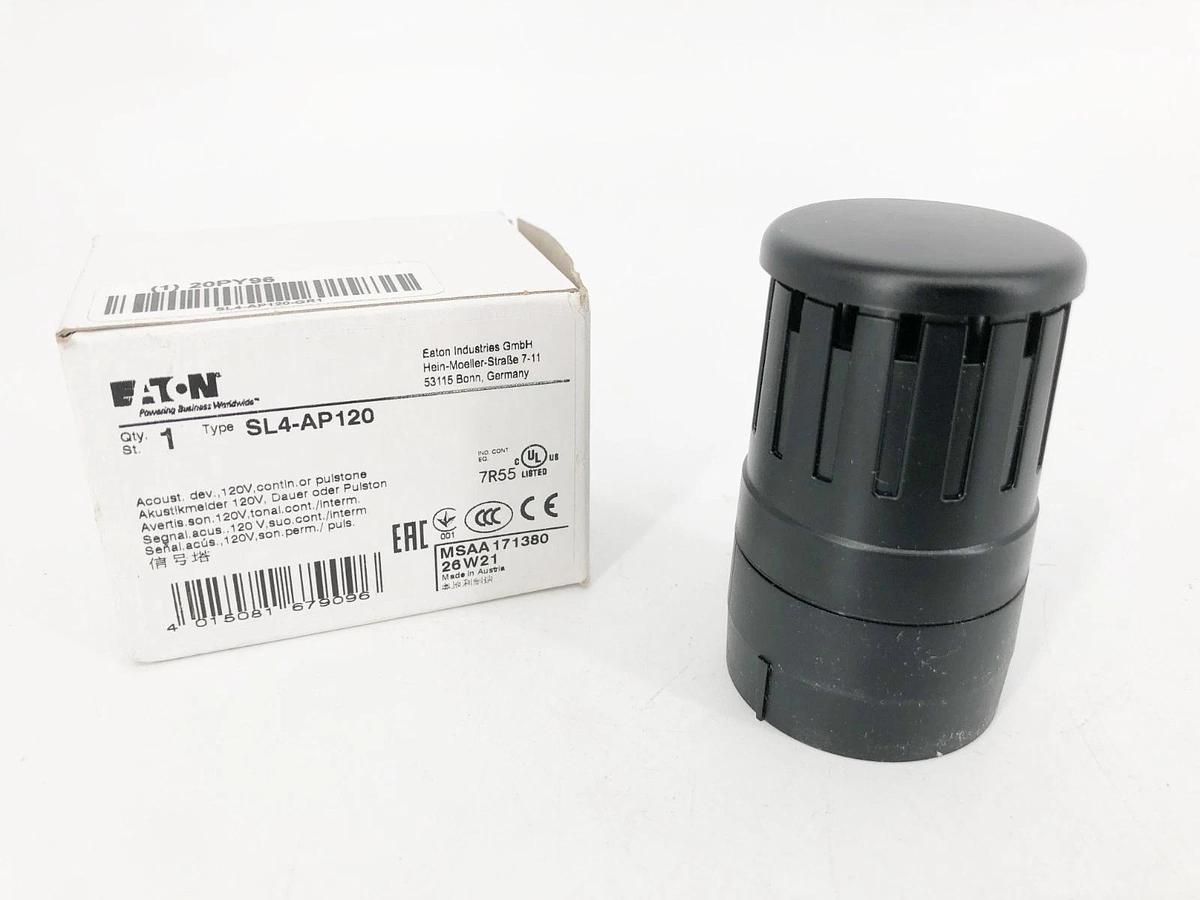 New Eaton SL4-AP120 Tower Light Sounder Tier 110/120V Continuous or Pulse 20PY96