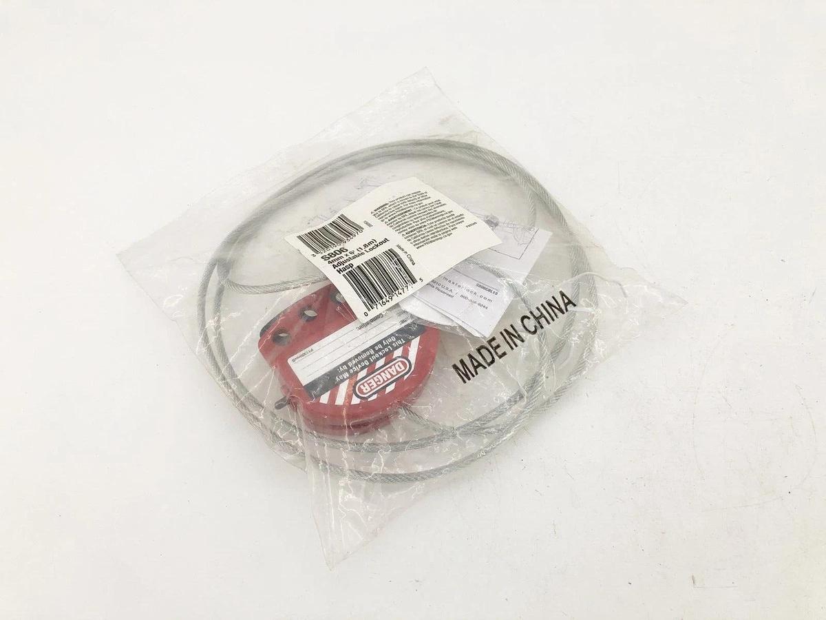 New Master Lock S806 Adjustable Lockout Hasp 4mm x 6FT.