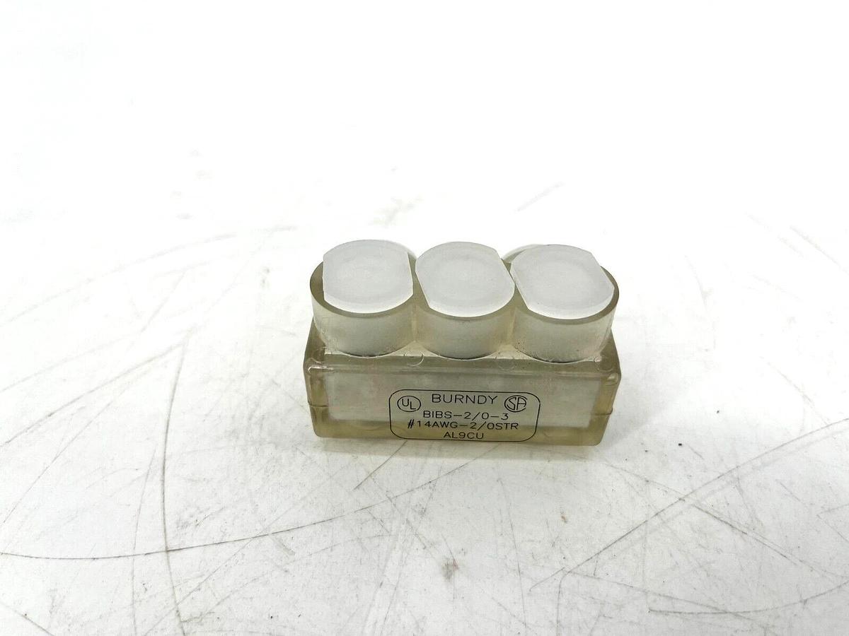 New Burndy BIBS-2/0-3 Multi-Tap Connector Single Sided 3-Conductor