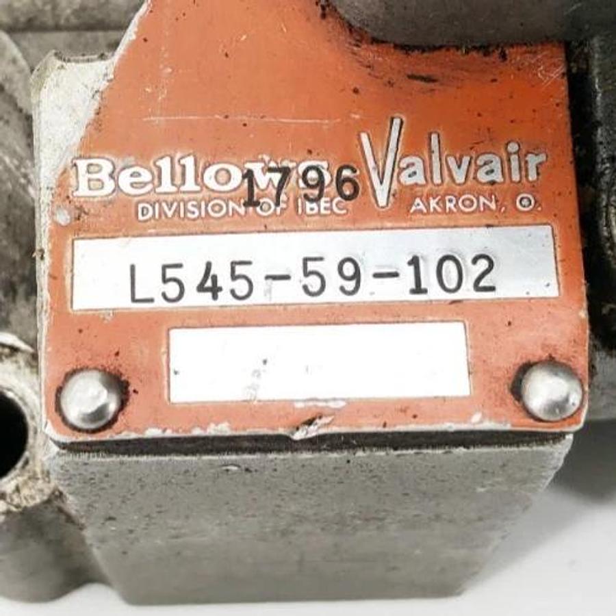 Used Bellows-Valvair L545-59-102 Solenoid Valve