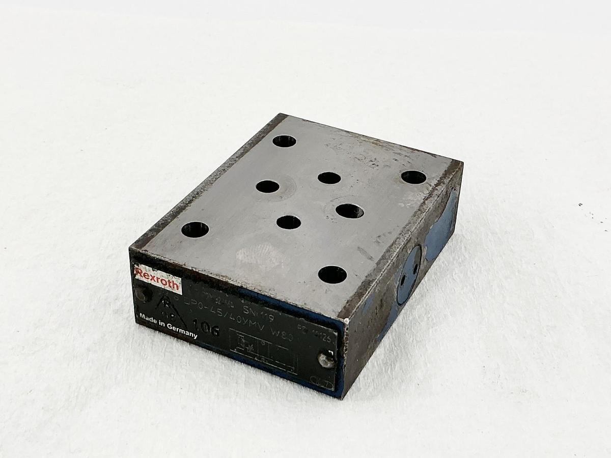 Used Rexroth ZDR 6 DP0-45/40YMV W80 Hydraulic Pressure Reducing Valve R900323664
