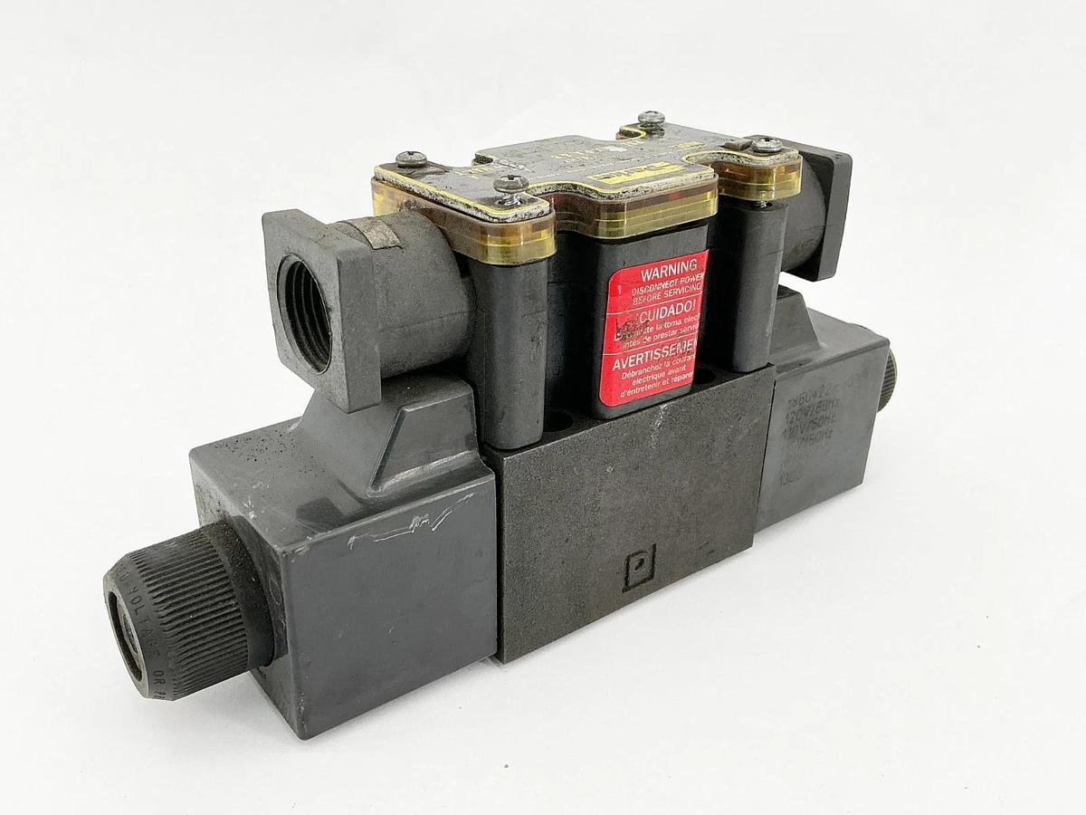 Used Parker D1VHW004CNYG5 Solenoid Valve 110/120V 50/60Hz 5000PSI 91
