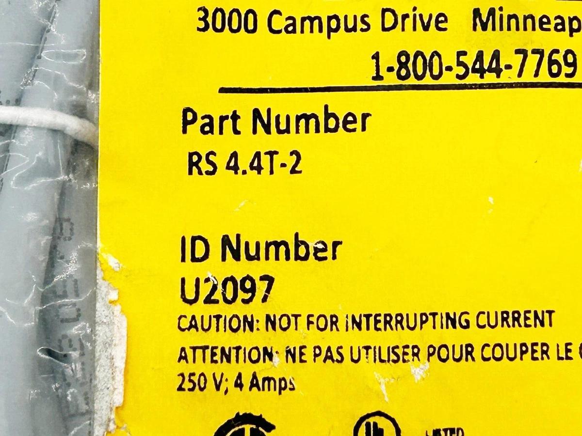 New Turck RS 4.4T-2 Single Ended Cordset M12 4Wire 2M Length U2097