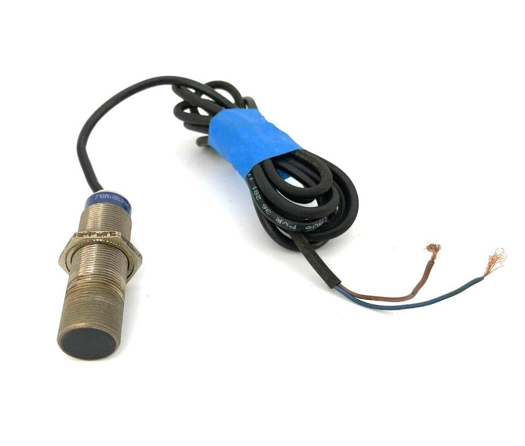 Used Telemecanique XS618B1MBL2 Inductive Proximity Sensor 18MM 12-48 VDC
