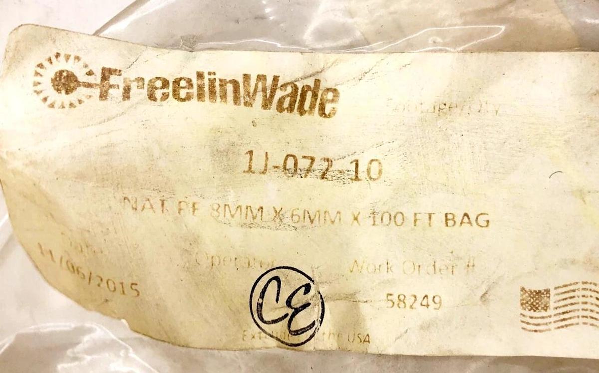 New Freelin Wade 1J-072-10 Polythylene Tubing 8mm (5/16") OD 100FT. Natural