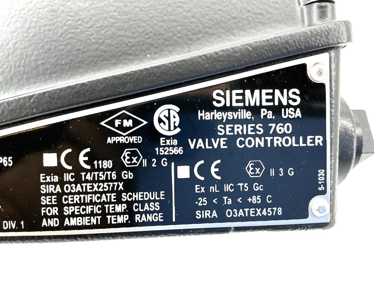 New Siemens 760P15AAANNND6 Series 760 Valve Controller / Positioner