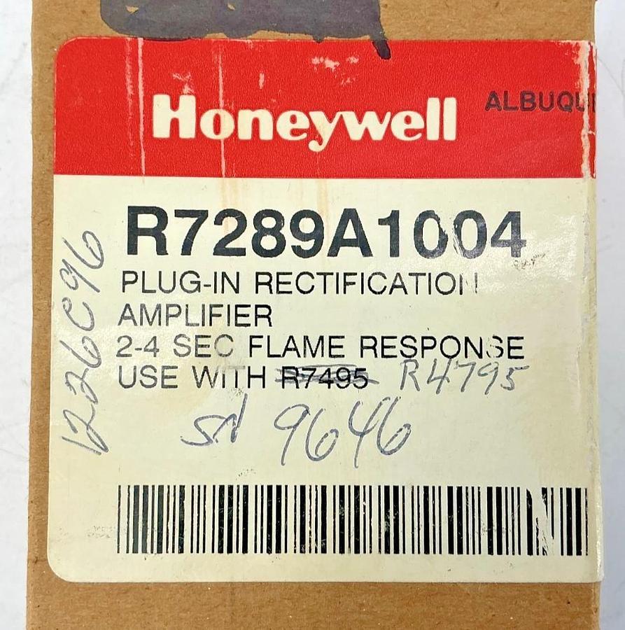 New Honeywell R7289A1004 Plug-In Rectification Amplifier 2-4sec Flame Response