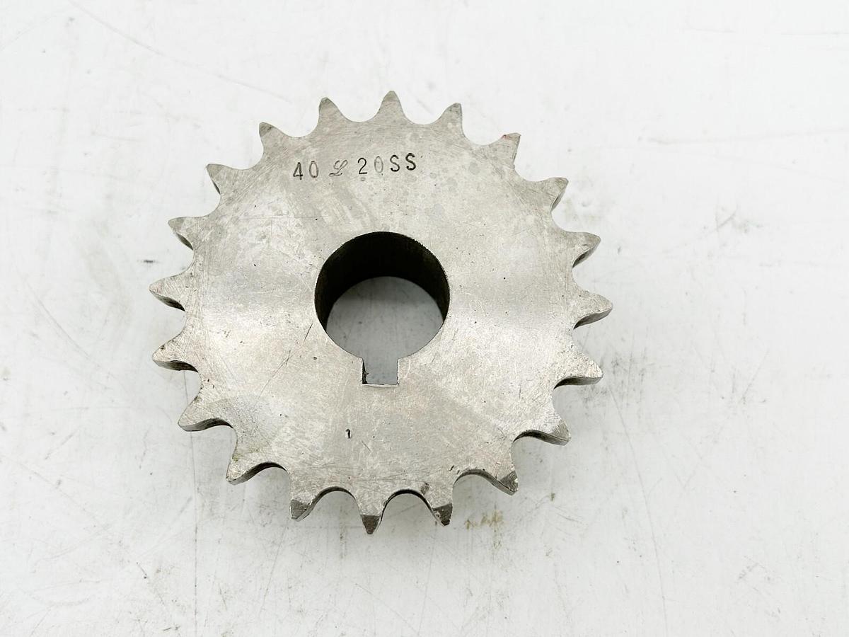 New 4020SS Stainless Steel Sprocket 20 Tooth 0.993" Bore 0.253" Keyway