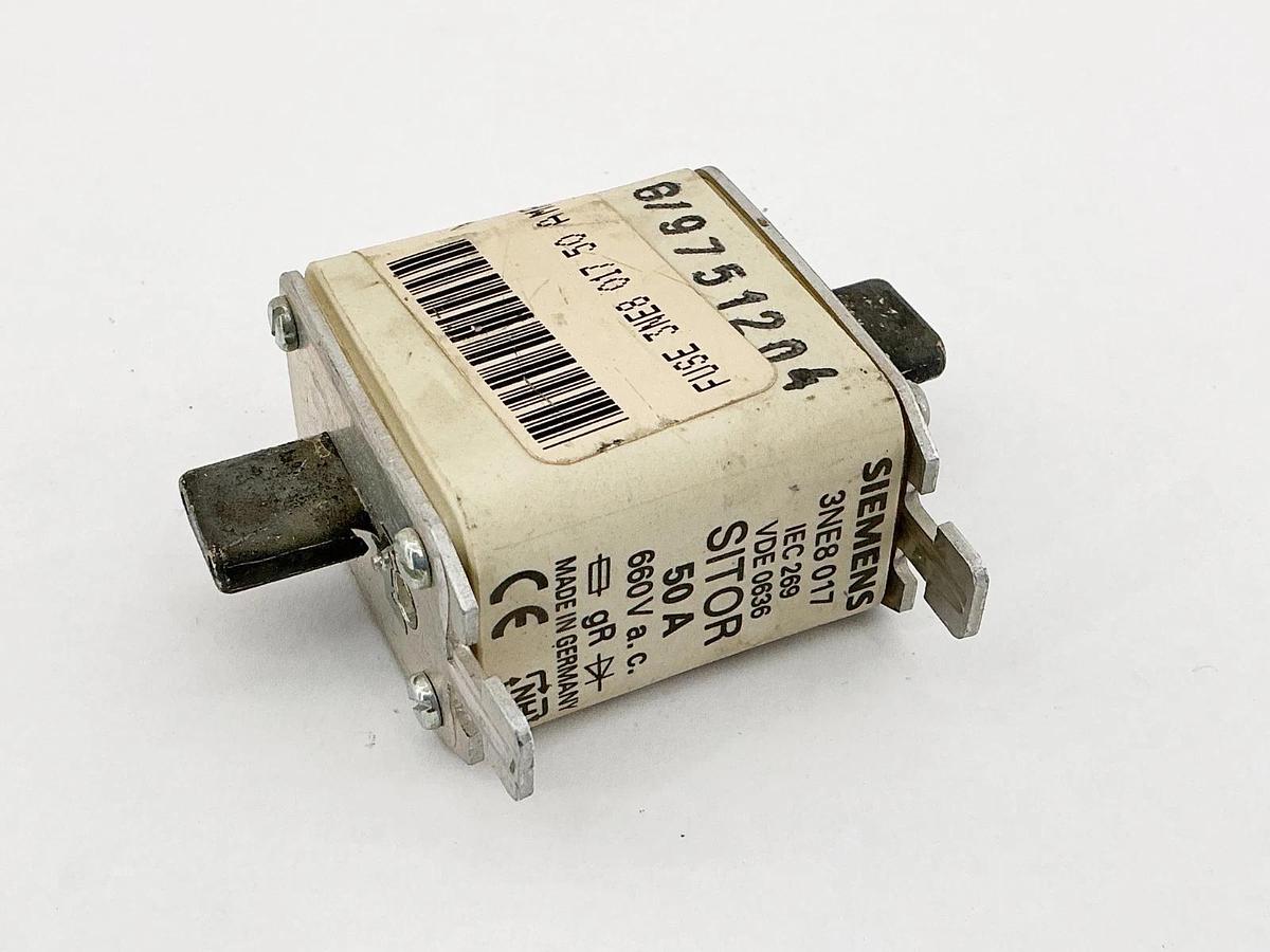 New Siemens 3NE8017 Sitor Fuse 50A 660V - No Box