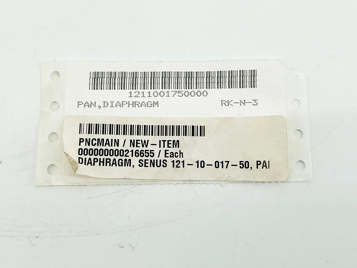 New Senus 121-10-017-50 11C Pump Diaphragm Pan - No Box