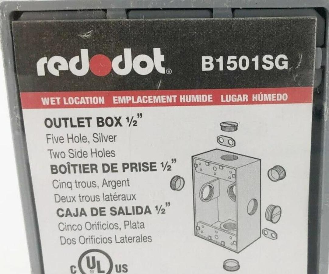 New Thomas & Betts B1501SG Weatherproof Box 4-9/16" L x 2-13/16" W x 2 " D