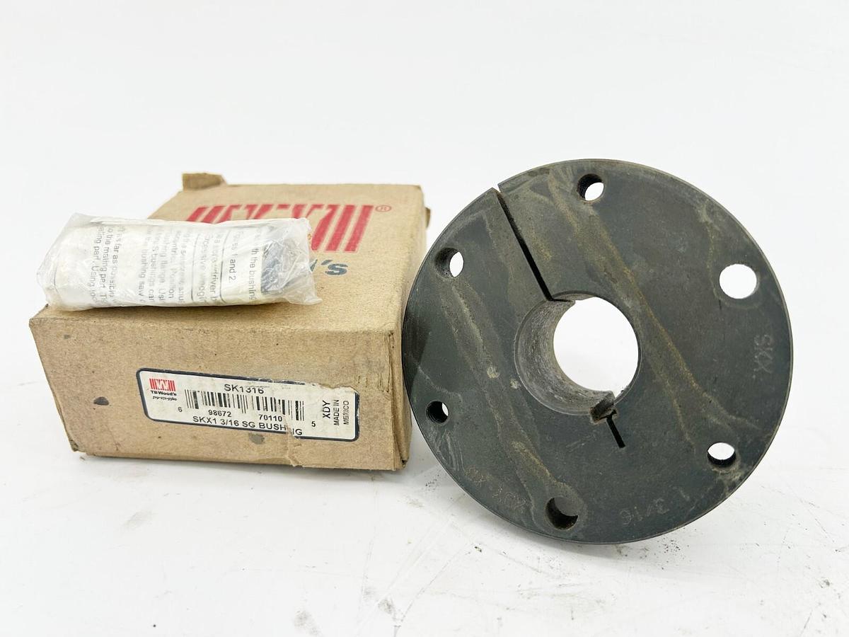 New TB Woods SK1316 QD Bushing 1.1875" Bore 3.875" Flg OD 1.8750" LTB SK x 13/16