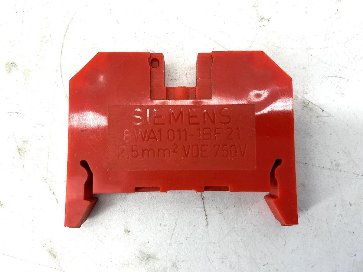 Used Lot of 18 Siemens 8WA1011-1BF21 Terminal Block 600V 22-12AWG 750V 8WA1 011-1BF21