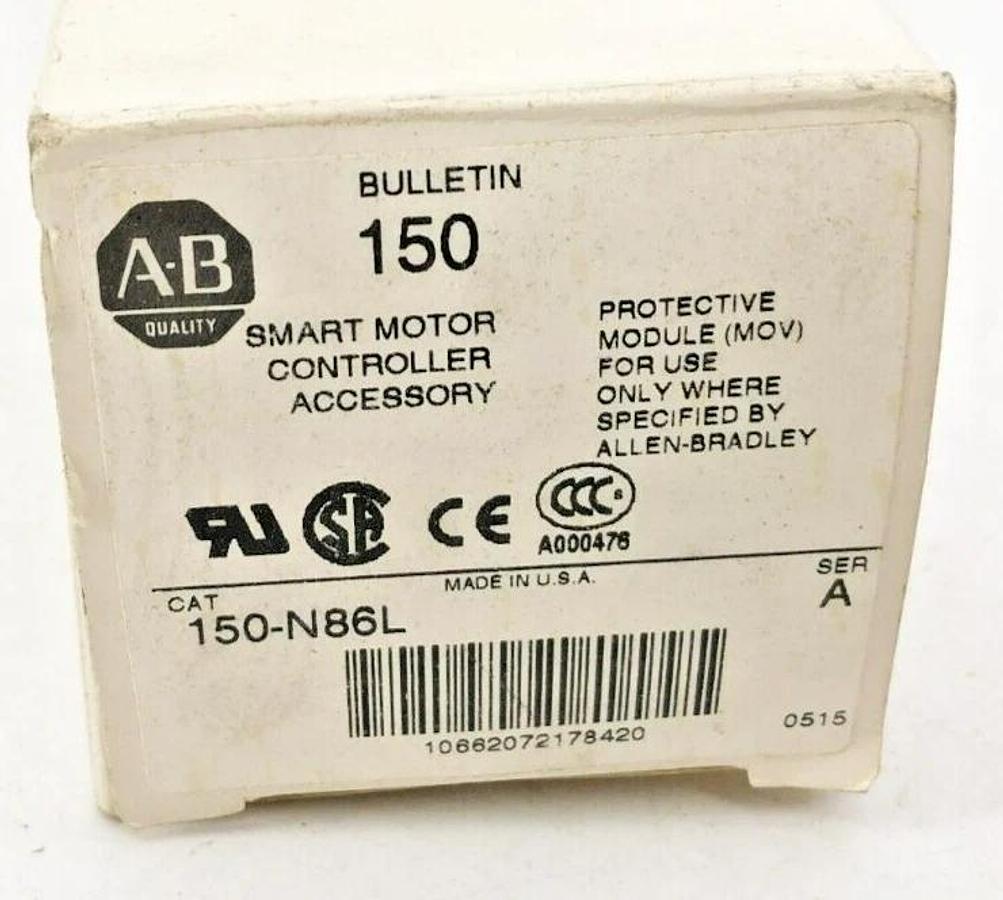 New Allen-Bradley 150-N86L Ser. A Smart Motor Controller Accessory 600VAC