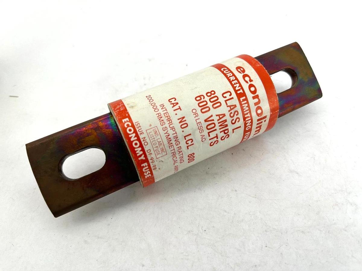 New Econolim LCL-800 Current limiting Fuse Class L 800A 600V LCL800