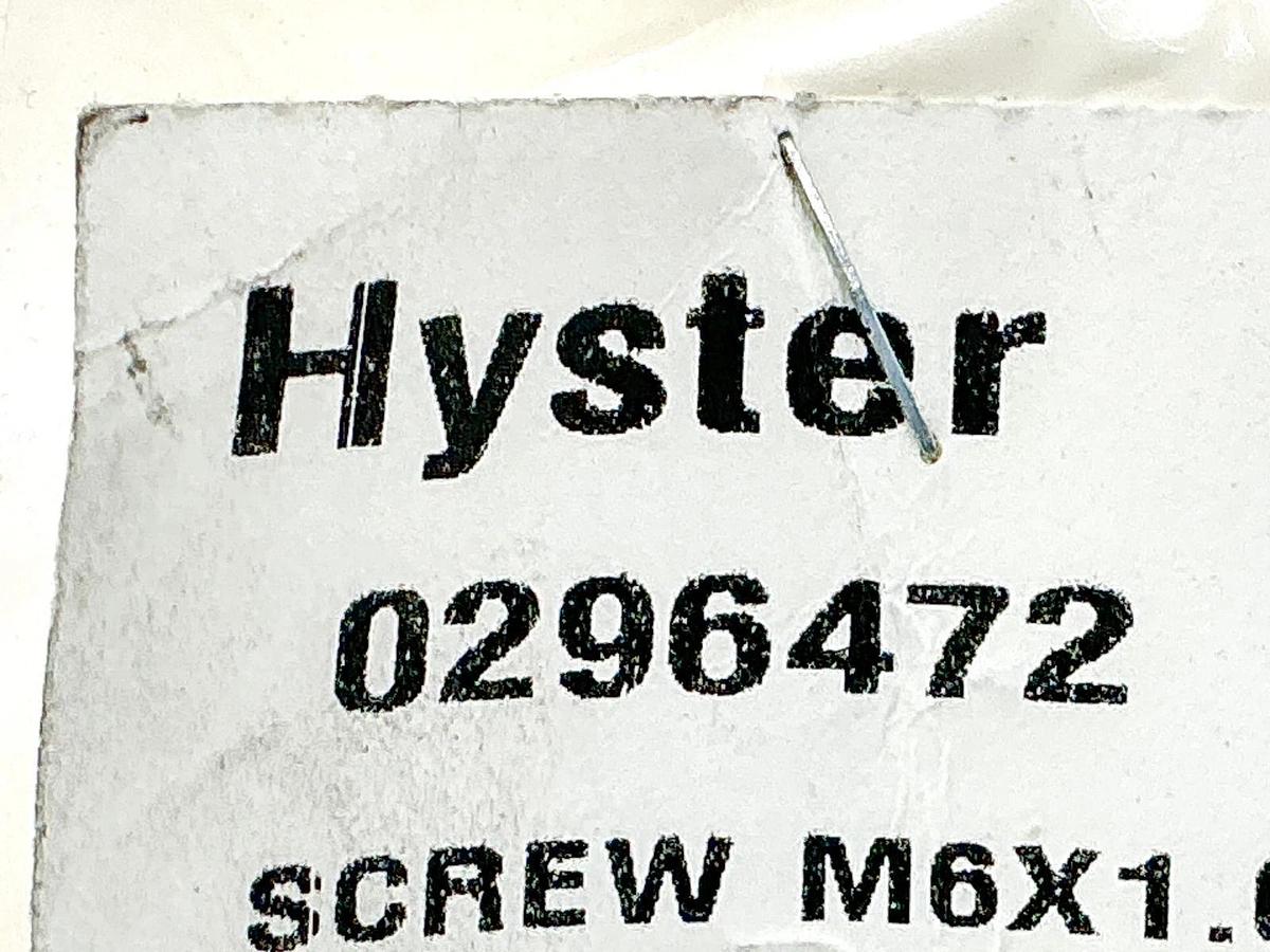 New Lot of 4 Hyster 0296472 Screw M6X1 .OX16