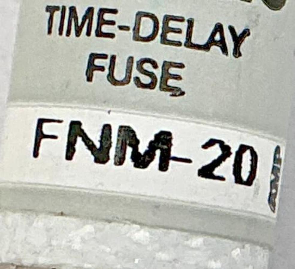 Lot of 3 New Bussmann FNM-20 250Vac Time-Delay Fuse 20A 250V