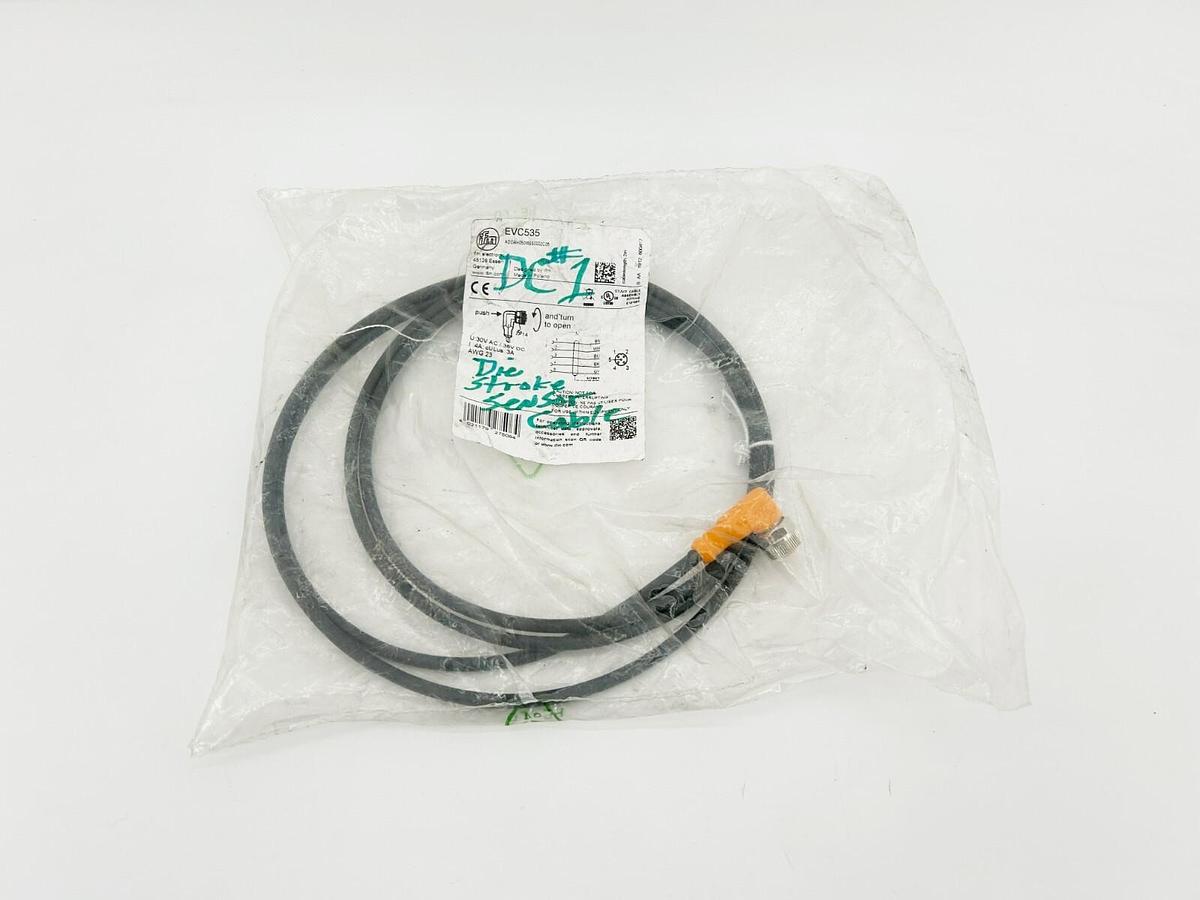 New ifm EVC535 Connecting Cable, 30VAC / 36VDC
