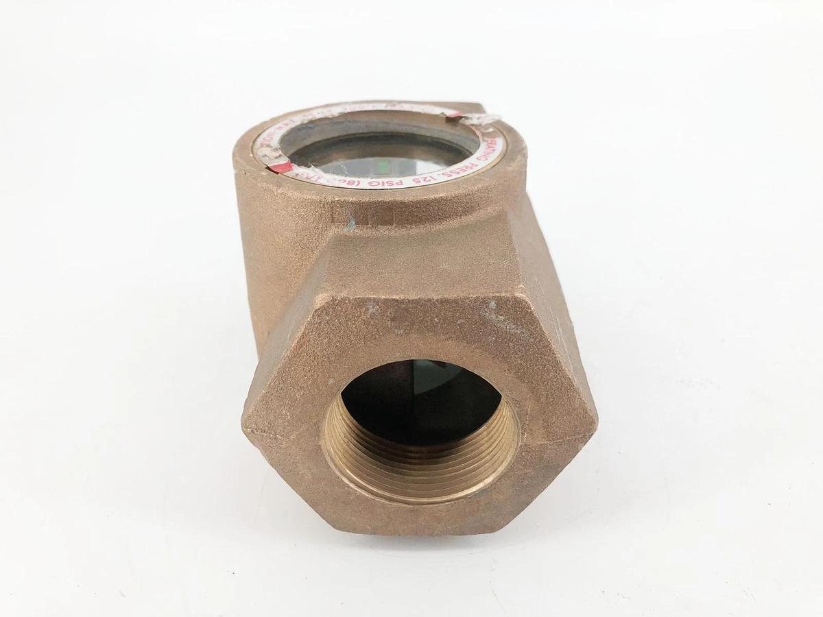 New Dwyer SFI-300-1-1/2 Sight Flow Indicator Size 1-1/2" 125psig - No Box