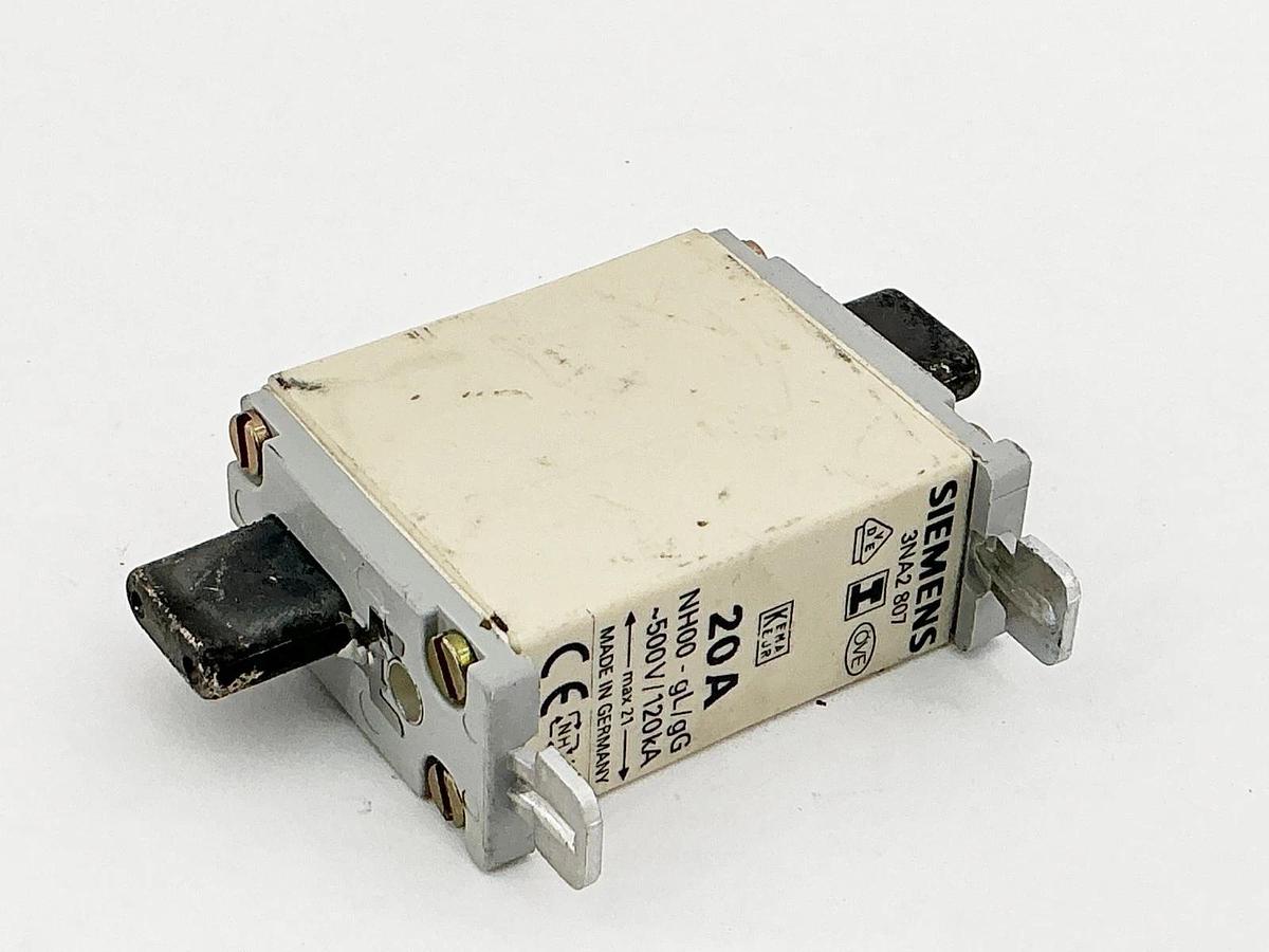 New Siemens 3NA2807 Fuse 20A 500V 120kA - No Box